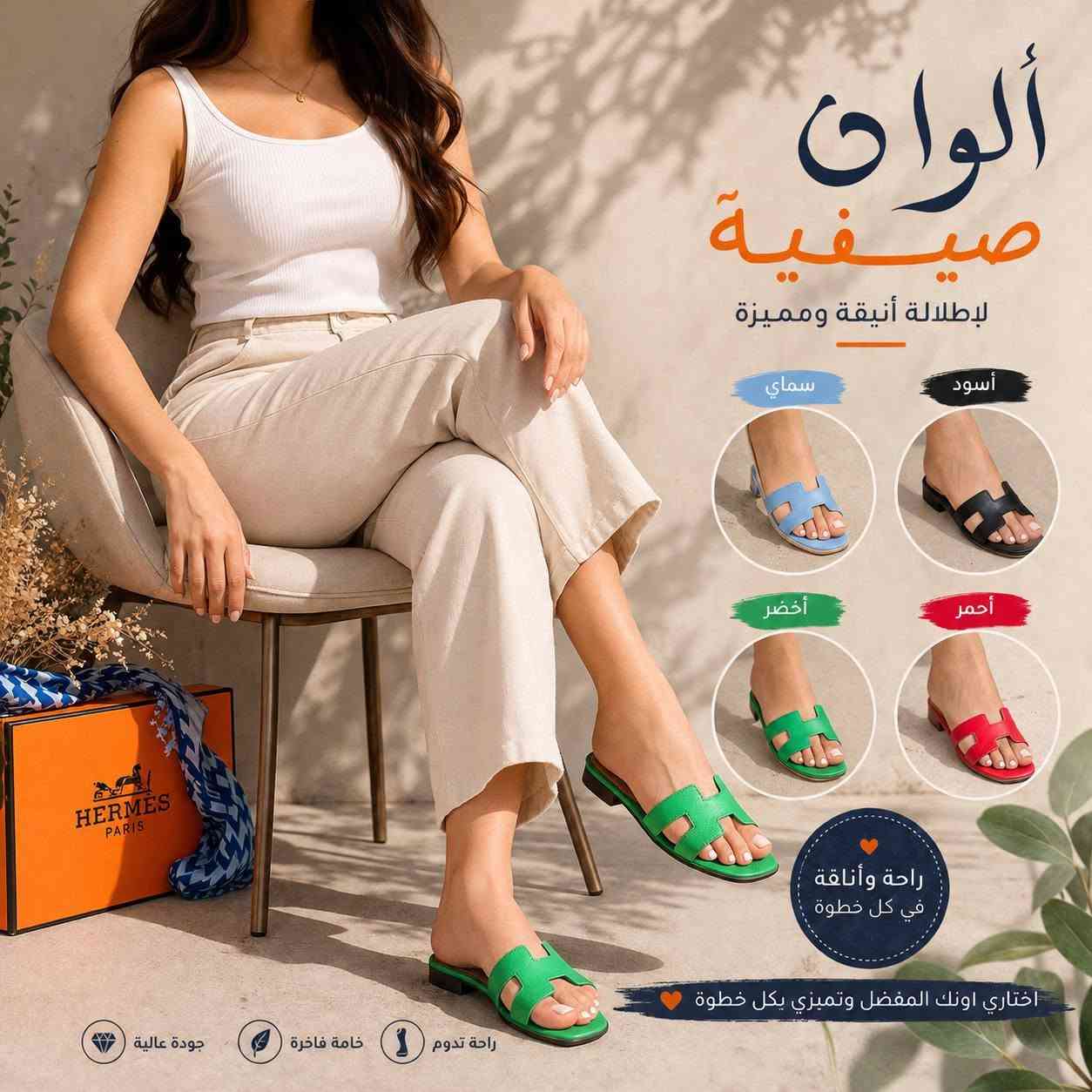✨ شحاطات الصيف
 8 الف قطعتين 15 الف متوفر كل قياسات  37 38 39 40 41 💫
🌸 موديلات عصرية وألوان تجنن
💚 راحة بكل خطوة وأناقة بكل إطلالة
🎨 متوفرة بعدة ألوان تناسب كل الأذواق
📦 التوصيل متوفر
📩 راسلونا على الخاص للحجز والاستفسار.
متوفر توصيل كل محافضات العراق بس 5


**إذا كنت صاحب هذا الإعلان وتريد حذفه لأي سبب، رجاءا أرسل رسالة إلى الدعم الفني**