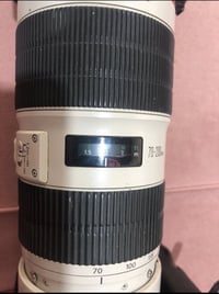 عدسة كانون 70-200 رياضي فتحة عدسة 2.8  دبل ستبلايزر نضافة 90‎%‎  ضمان ...