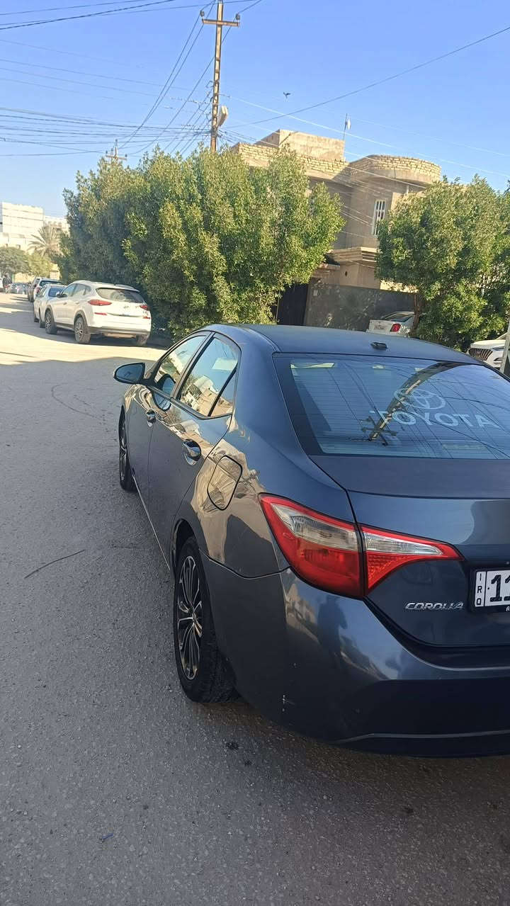 مكلف بلنشر كورلا 2014 فول مواصفات ال s محدثة 2019 se  لون فيلي ضربتها من امريكا جاملغ خلفي عكس السايق  وهنا بالعراق خشم مال جاملغ بي صبغ وبيه قطعتين بارد السعر 122 وبيه مجال السيارة باسمي برغي نقص ما بيه رقم راعيها ‏‪***********‬‏ مكانها كربلاء
