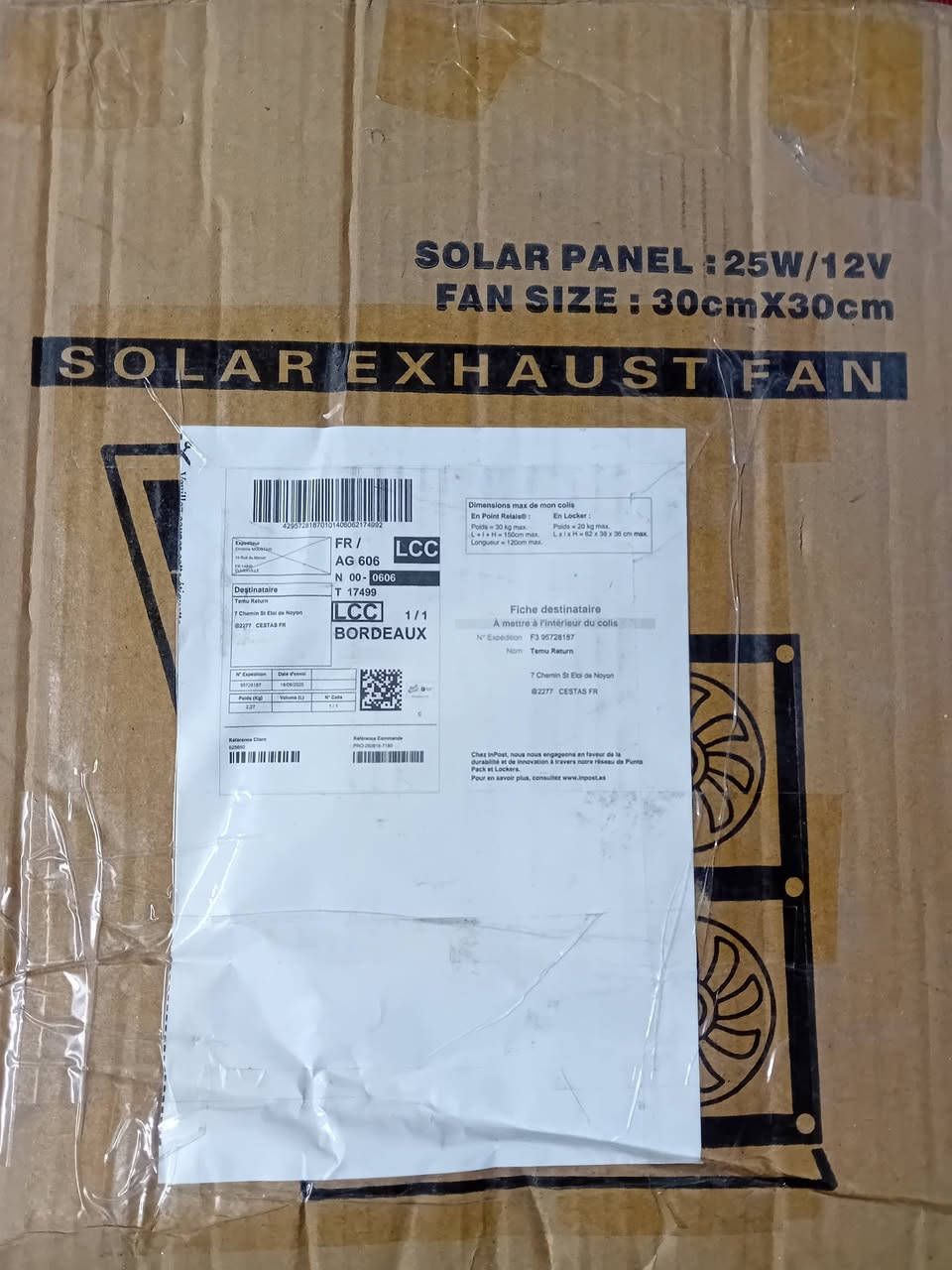 قطعتين طاقة شمسية جديدة وياهم براد
شلع بـ 30 يتوفر توصيل


**إذا كنت صاحب هذا الإعلان وتريد حذفه لأي سبب، رجاءا أرسل رسالة إلى الدعم الفني**