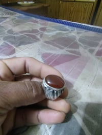 عقيق يماني • فضة ٩٥٠ • صياغة رحماني