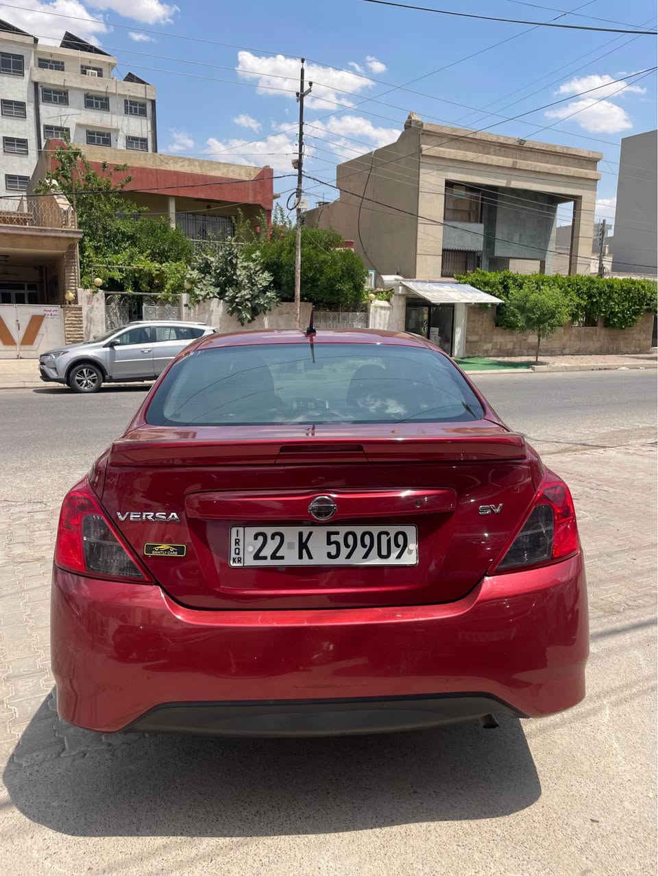 Nissan versa 
2018 amreke 

2 دەرگا و دۆسەی سبوغ 
یەک دوو جێ شوخت 
جەمپی پێش هەیە 
ئێڕباگ بویتەوە 
مەکینە V4,16 کەپس
ڕەقەم و سەنەوی ٢٠٢٥
ڕۆیشتن / ١٠٥ هەزار میل 
مواسفات Sv 

نرخ / ٩٠ $
*********** أربيل, العراق
