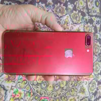 ايفون 7 بلاس✅  احمر✅  ذاكره 128✅  مبدل بس بطاريه 100%✅  كله شغال فقط ك...