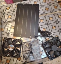 طاقة شمسية • مروحتين • توصيل