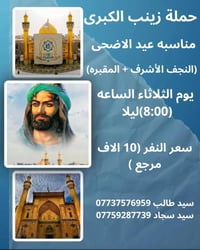 حمله زينب الكبراع • النجف الأشرف • المقبره