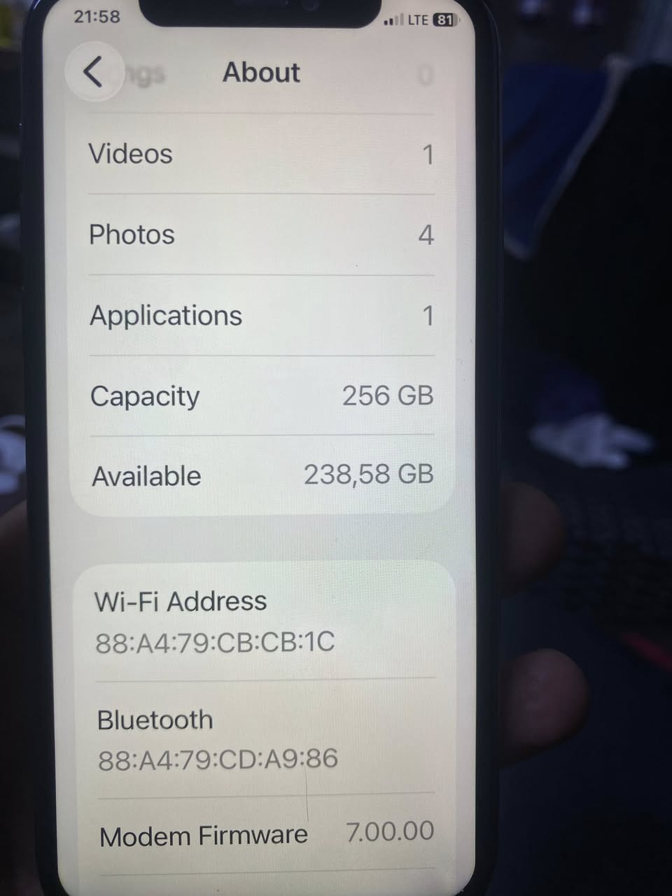 ١١ بروووو

ذكرة ٢٥٦
بطاريتة ٨٨
مستبدل شاشة نوعية زينة ظهر مفطر + فيس واكف
سعرة ١٨٠  مجال قليل
مكاني بغداد كاظمية

رقم *********** وتس اب
