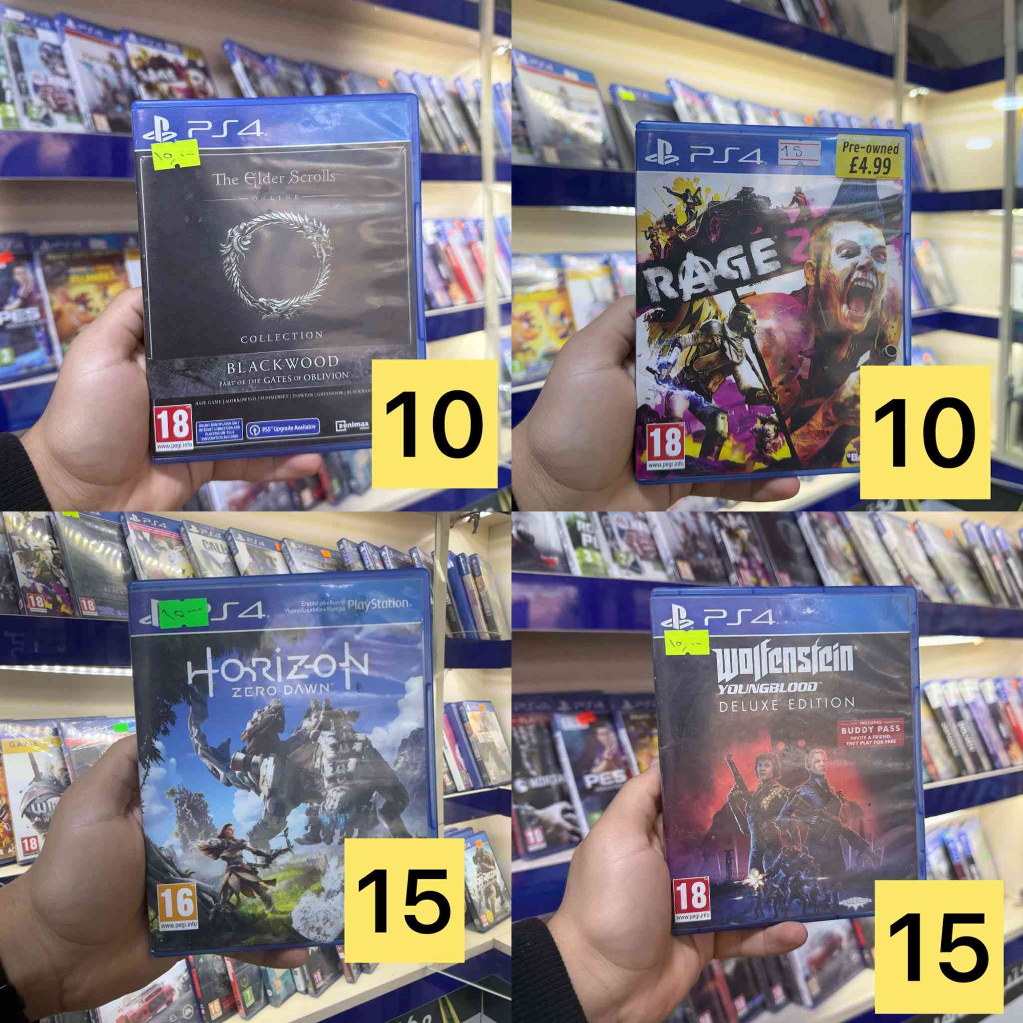 أقراص مستخدم ps4
السعر داخل الصوره 
للحجز واتساب ***********
العنوان كربلاء حي الحر قرب مجمع ريحانه
