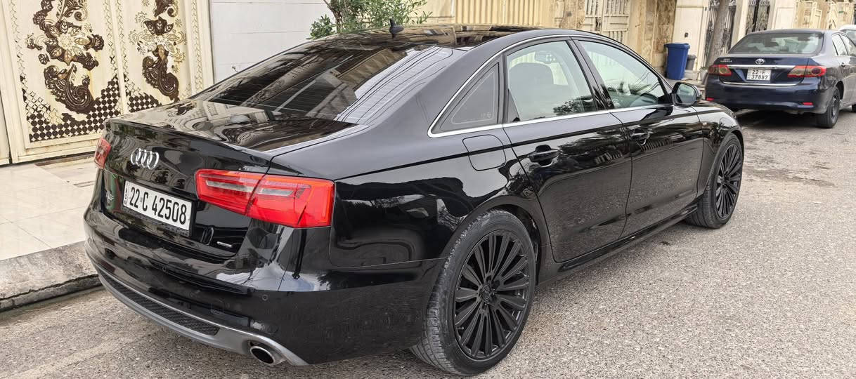***********
 Audi A6 Sline quattro 2014 v6 clean title
 قبات مواصفات
ستة سلندر ٢.٨
سلايد
رادار
سيستم سماعات bose 
كشنات امامى وخلفى تدفئة
سنوية باسمى
سيارة سفر شركة اربيل
كيرو محرك ما مفتوح
تاخم اطارات جديد
هززةو فحص جديد
تبريد ثلج
بعد هواية من المواصفات
سعر ١٢٨$
