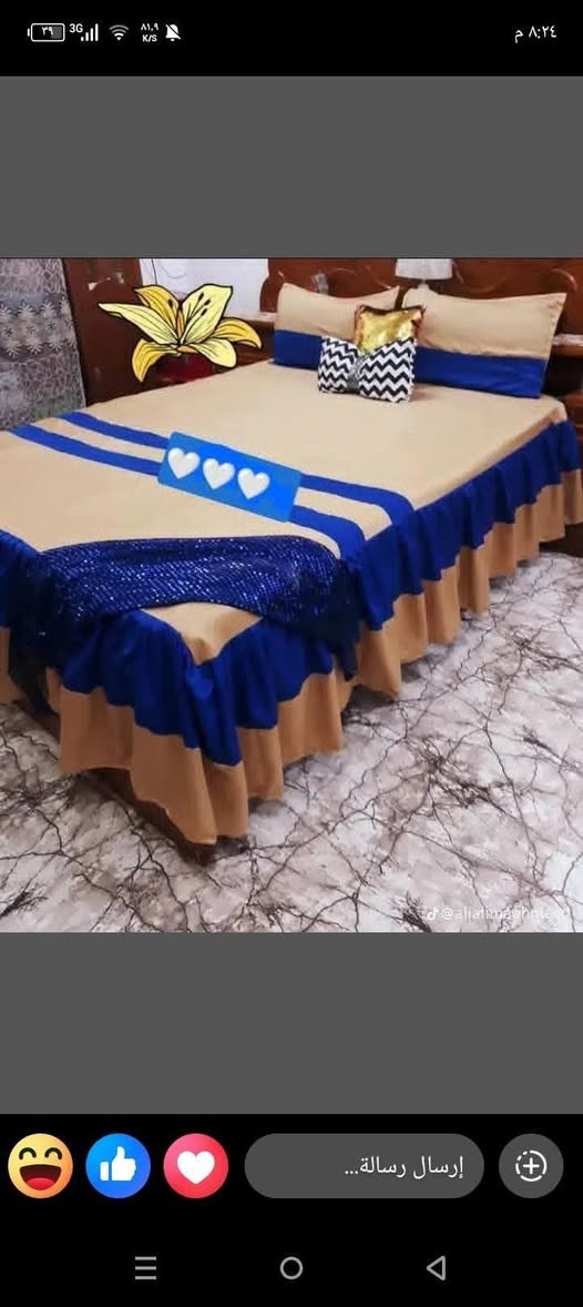 أقمشة كلاسيك أنيقة تجمع الراحة والفخامة
اختيار مثالي لغرفة نوم بذوق راقٍ وجودة تدوم 🤍🍓🎀

*موديلات 2026 صيفية جديده 

اللحجز ولاستفسار خاص 📞📞📞📞📞

توصيل لجميع المحافظات 🚛🚛🚛🚛

يوجد كادر خياطه يلبي جميع طلباتكم وجميع الدزينات 🌹🍀

اختاري والباقي علينه 🌼❤

إشارة الأصدقاء


**إذا كنت صاحب هذا الإعلان وتريد حذفه لأي سبب، رجاءا أرسل رسالة إلى الدعم الفني**