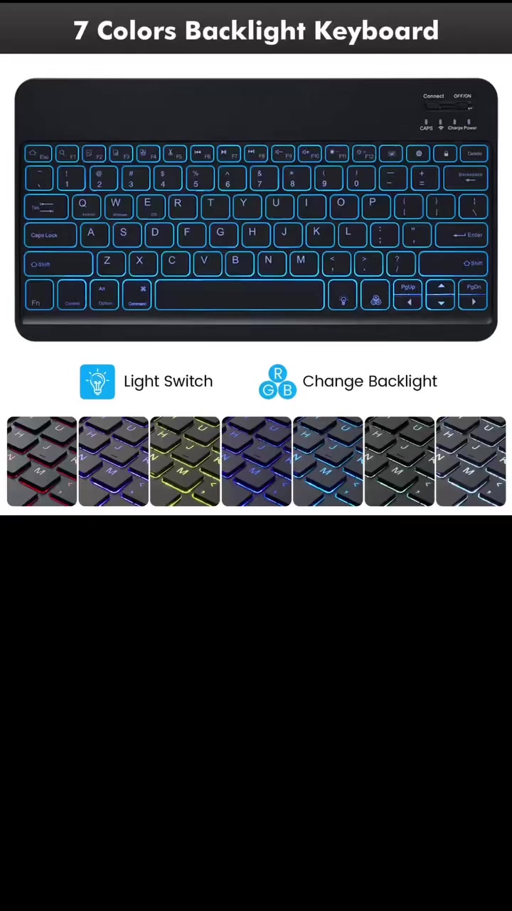 يتوفر كيبورد سمارت #الاصلي #ضمان
三
يعمل على جميع الاجهزة عن طريق البلوتوث
- اضاءة RGB 7 الوان ثابتة ومتغيرة


**إذا كنت صاحب هذا الإعلان وتريد حذفه لأي سبب، رجاءا أرسل رسالة إلى الدعم الفني**