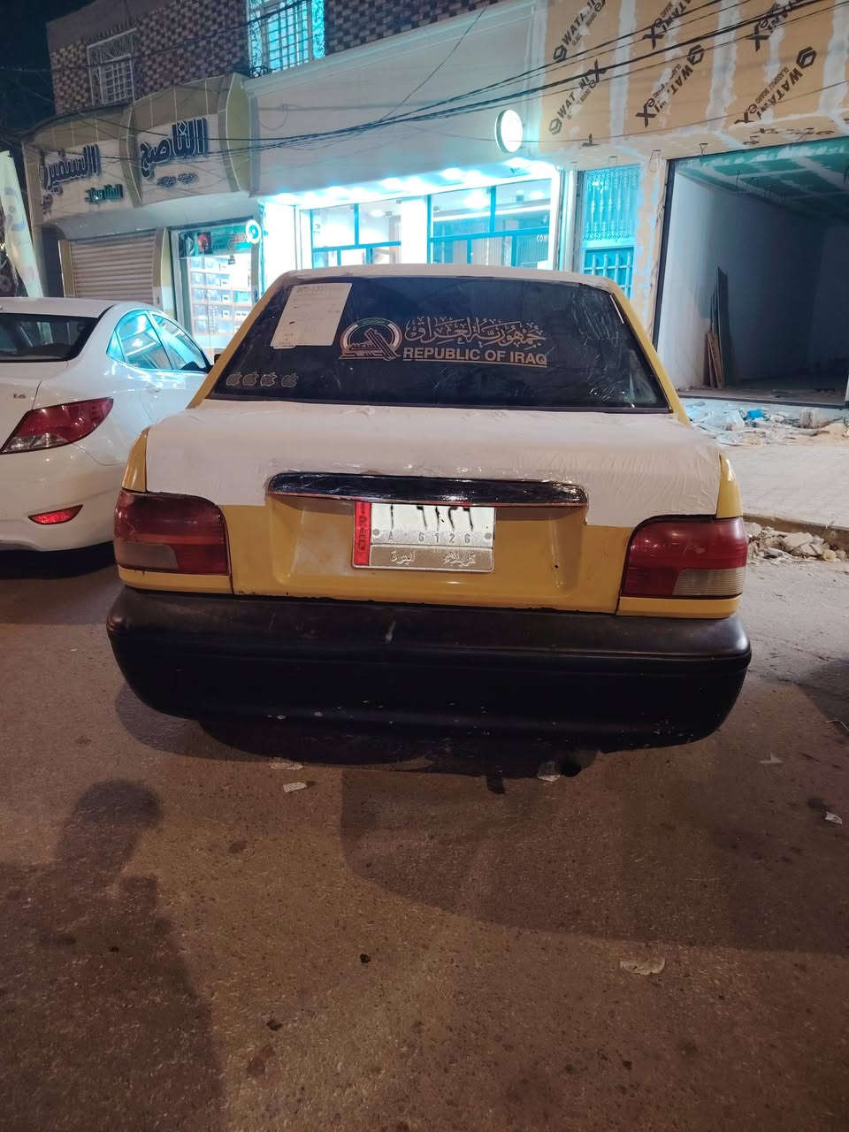 سلام عليكم سياره سايبه للبيع 2011
سياره تخم تاير جدد بيهه خيط بخار مكاني نجف سعر 10
***********
