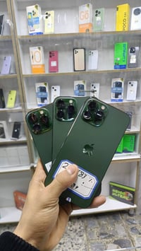 ايفون ١٣ برو ماكس • زيتوني • ضمان ١٠