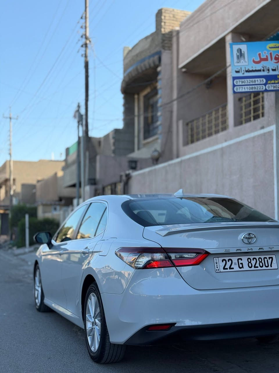 السلام عليكم
#للبيع 

كامري 2023 أمريكي 

رقم أربيل هزه جديد

الحاله قطعه صبغ 

ماشيه 43 ألف ميل 

مواصفات Le 

رادار امامي 

رادار جانبي 

نقطه عمياء 

تحديد مسار 

وضعيات قياده

تبريد لمس 

تحكمات 

اشاير بالمري 

باقي مواصفات معروفه 

مكان السياره بغداد 

الاستفسار على الرقم التالي 

***********
