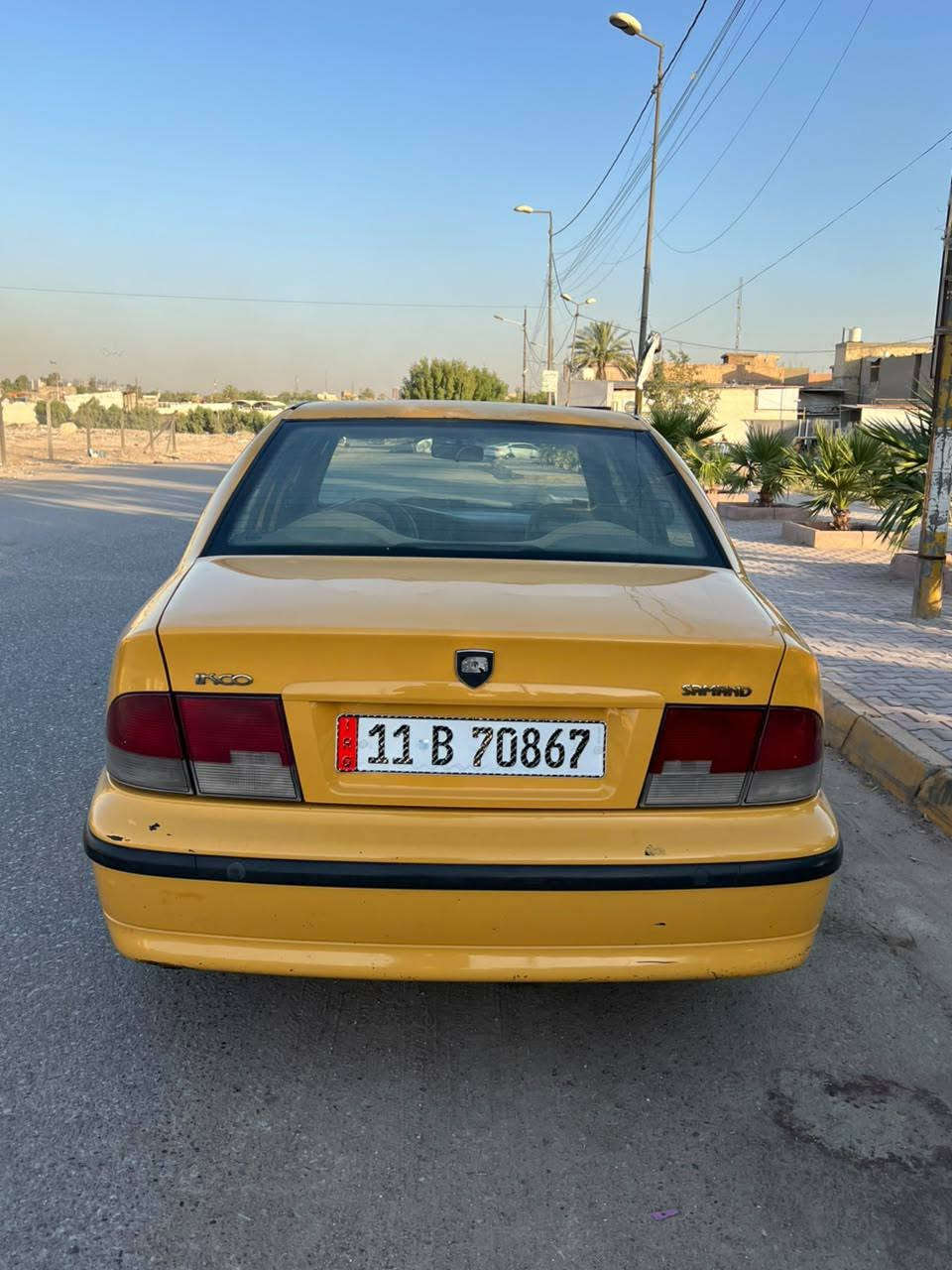 السلام عليكم
سمند ٢٠١٢ لبيع مكفولة من ضربة وصبغ
مصفرة هيئة وغرامات هزة وسنوية جديدة 
تبريد جديد دوشمة عام تايرات وياله ١٤
السيارة جاهزة كل نقص ما بيها ٣٩ وبيها مجال
مكاني الشعلة ***********
