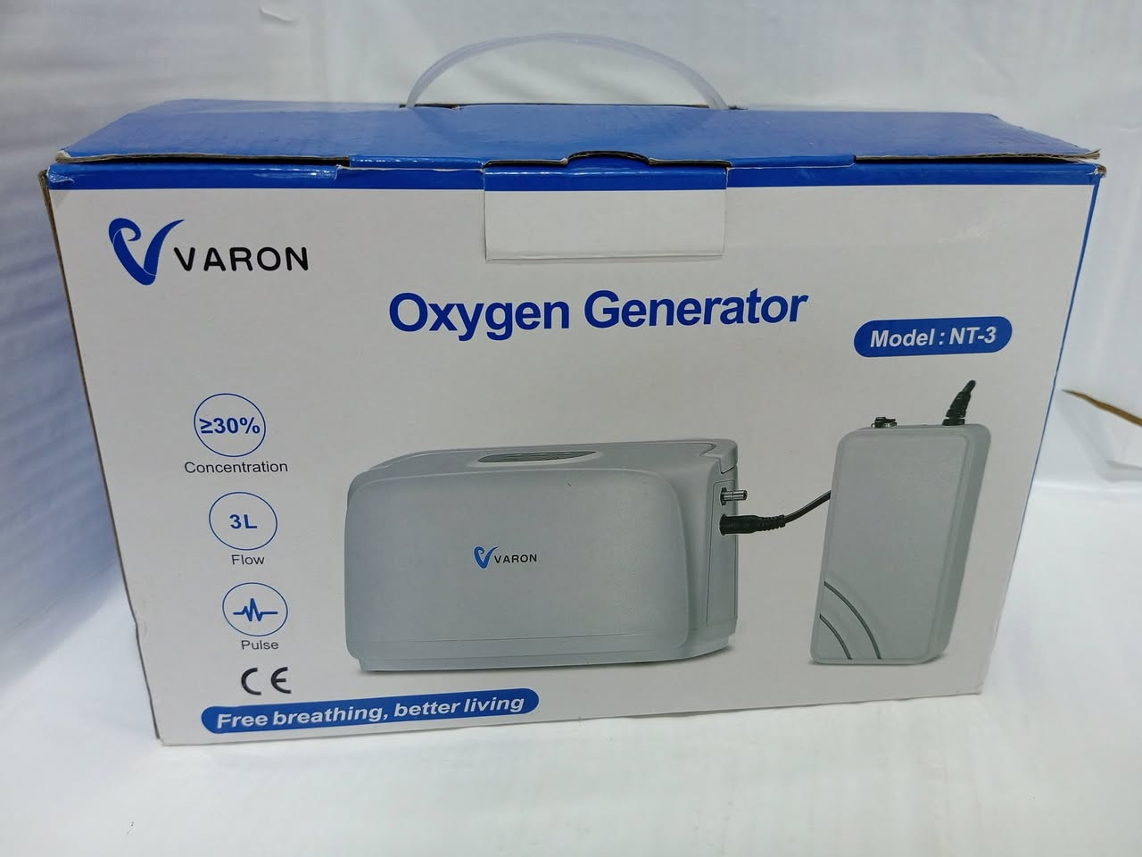 متوفر الآن 🌹 

مولد أوكسجين محمول من ماركة VARON، طراز NT-3، ويتميز بالتالي: 

تركيز الأكسجين: يوفر تركيز أكسجين بنسبة 30% أو أكثر.

معدل التدفق: يبلغ معدل تدفق الأكسجين 3 لترات في الدقيقة.

وضع التشغيل: يعمل بنظام النبض (Pulse).

الاستخدام: مصمم لتحسين التنفس والرفاهية اليومية، ومناسب للاستخدام المنزلي أو الخارجي.

الشهادات: الجهاز حاصل على شهادة CE.

إخلاء مسؤولية: هذا الجهاز مخصص لدعم التنفس اليومي فقط ولا يعتبر بديلاً عن الأجهزة الطبية المعتمدة في الحالات الحرجة


**إذا كنت صاحب هذا الإعلان وتريد حذفه لأي سبب، رجاءا أرسل رسالة إلى الدعم الفني**