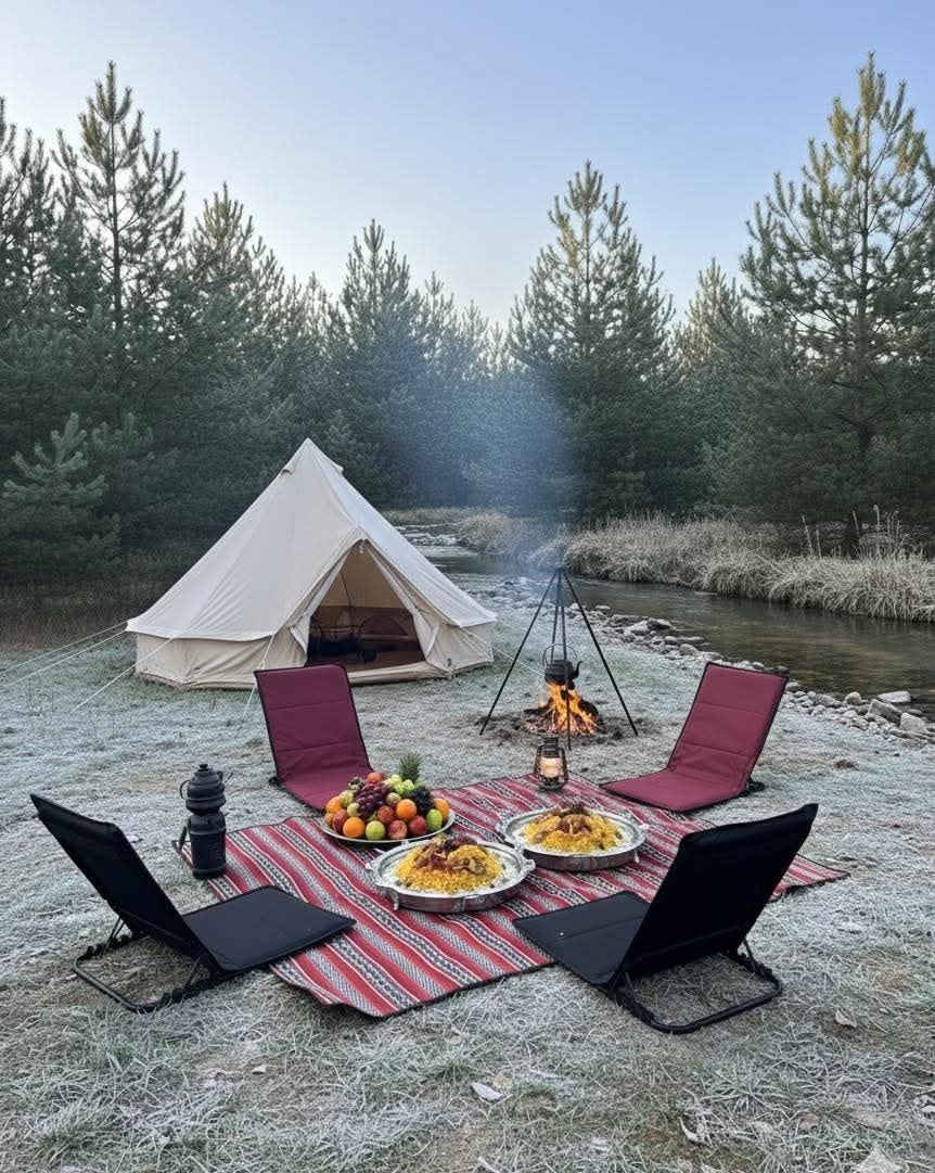 كشتة الشتا.. ونسة ما تنسي وجمعة دافية! 🔥
تريد تخلص من خبصة المدينة وتعيش أجواء خيالية؟ جبنالكم "باكيج الكعدة العربية" المتكاملة بنص الطبيعة، وين ما تحبون!

• كعدة عربية أصلية: كراسي أرضية مريحة (مدات) وسجادة ألوانها تراثية تجنن.
• أجواء ملكية: إضاءة "سترنغ لايت" ولالات (فوانيس) تنطي جو رومانسي وهادئ.

اذا تريد بس كرسي موجود او سيت مع فرش موجود و اسعار يختلف للسيت  او للفرد 

📞 للحجز والاستفسار راسل صفحه 

لا تفوتكم الفرصة، العدد محدود للحجز

عنوان : كركوك شارع جمهوري مودا مول 

متوفر توصيل للجميع محافظات العراق 5 الف 

***********
