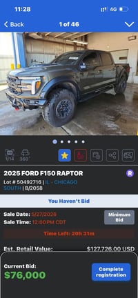 ‎***اعلان مزاد*** 🔥🔥🔥🔥🔥 🔜🔜🔜🔜🔜🔜🔜 _______🎖•🎖•🎖______   2025 FORD F150 RA...