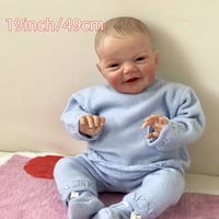دمية سيليكون • شعر مزروع • عيون زجاجية
