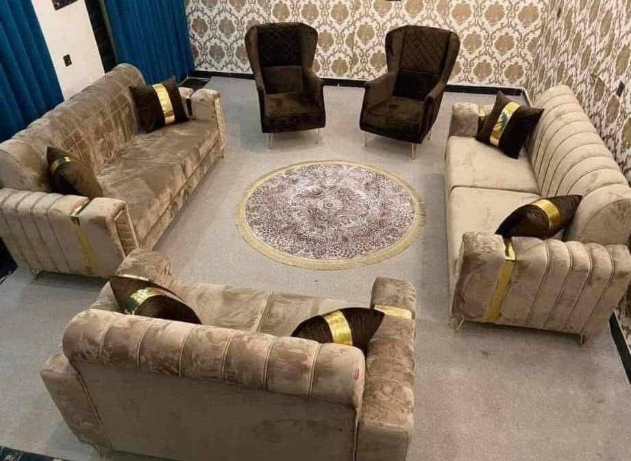 تخم 10مقعد 400
9مقعد ب375
 8 مقعد 350
  7  مقعد 325
6 مقعد ب 300
  5 مقعد قنفه ثلاثيه وكراسي عدد2   275
  5 مقعد ثلاثيه وثنائيه 250 الف

مواصفات الخشب
الظهر /چام روسي 
المقعد /بلوك اسود 
الصدر /خشب مضغوط
الاسفنج / مميز 8سم 
القماش / قديفه
الرجل / حديد
واذا اختار الزبون (كتان) او (وتر بروف)
يصعد (25)
توصيل بغداد مجاني 
اطراف 15
محافظات حسب البعد
معمل 4


**إذا كنت صاحب هذا الإعلان وتريد حذفه لأي سبب، رجاءا أرسل رسالة إلى الدعم الفني**