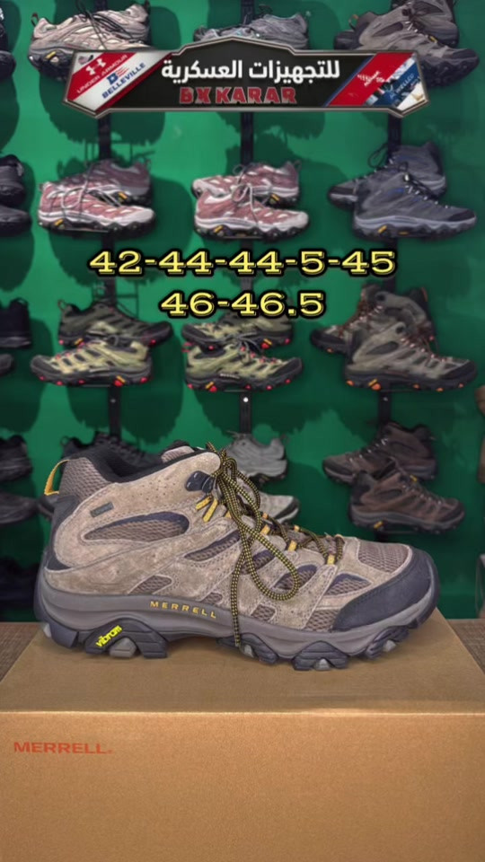 🪖 BX KARAR — ثقة العسكريين 🪖 MERRELL Tactical – أصلي وكالة مو مجرد حذاء…هذا اعتمادك بالميدان. ثبات وقوة وتحمل مناسب للجبال، المهام التكتيكية، وحماية الشخصيات. ✔️ خامة أصلية✔️ راحة عالية✔️ قبضة قوية✔️ أداء يتحمل الظروف الصعبة 💰 السعر: 60,000 الف 📲 و للحجز واتساب: ***********  🚚 توصيل  5.000 الاف بغداد المحافظات موقعنا في [بغداد - الحريه - حي السلام شارع ٣٠ مجاور ثانويه دار السلام الأهليه او مقابل خدمات الكرار الطابق الاول ] المحل مفتوح من الساعة [12:00 ظهراً] إلى الساعة [12:00 ليلاً ] 🪖 مو مجرد شعار… ثقة
