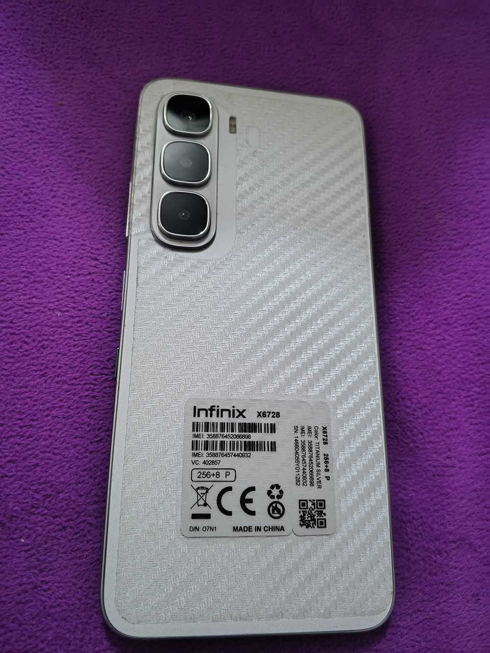 انفنكس هوت 60i
كامل ملحقات استعمال اسبوع فقط 
جهاز جديد زلغ مابي 
ذاكره 256 
غراض وياء 
1. شاحنه الاصليه مالته تدعم شحن سريع 
2. سماعاته الاصليه 
3  كارتونا مالته 
4. حافظه 
السعر 225 وبي مجال مكان كربلاء 
حولي 100 شارع. ابو مهدي المهندس


**إذا كنت صاحب هذا الإعلان وتريد حذفه لأي سبب، رجاءا أرسل رسالة إلى الدعم الفني**