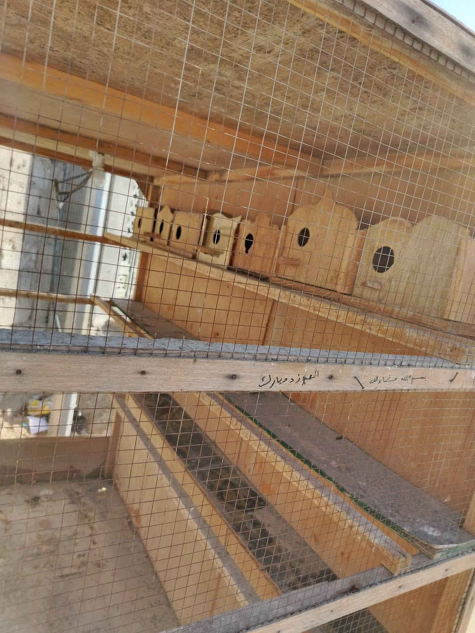 متاح #قفص للبيع خشب وسيم تكمه الارضيه بلاويد
#قياسته
لارتفاع مترين}}              ويا 7 قاصات +كلوب حراري  
العرض مترين}}             واير اربع أمتار قفص تكمه
والنزال متر}}                   #لسعر100 
مكاني فلوجه شهداء قرب ابو نسوره
*********** بي وتساب 
***********
