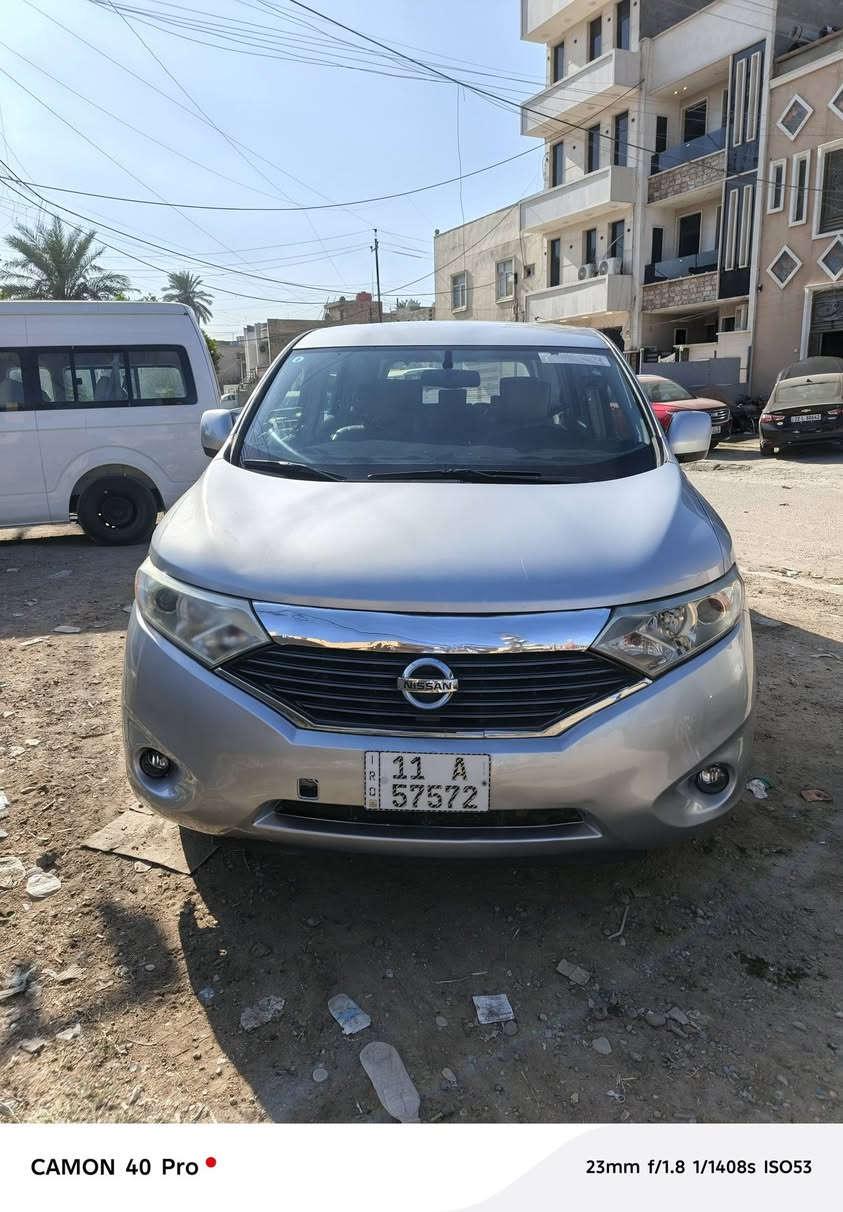 للبيع او مراوس نيسان كويست ٧راكب سياحي موديل ٢٠١٣ رقم بغداد باسمي سياره بصمات كشنات جلد تدفئه بيها بعد مواصفات ماريد اطول بيها صبغ قطعتين اثر شخط او دحچه سياره خير من الله سعرها 100 مكاني بغداد ***********
