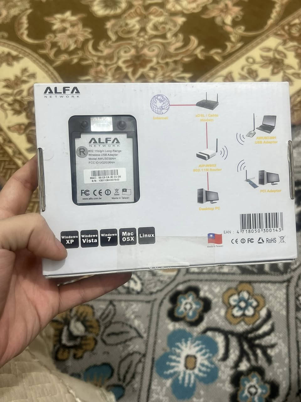 وايفاي الفا ما مفتوحة ويه كارتون وكيبل واغراضها شرط الشغل للبيع


**إذا كنت صاحب هذا الإعلان وتريد حذفه لأي سبب، رجاءا أرسل رسالة إلى الدعم الفني**