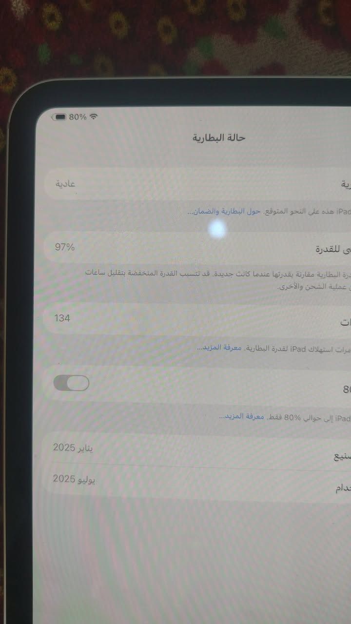 ايباد m4 ذاكره 256 بطاريته 97 للبيع 900 قفل *********** مكاني بغداد
