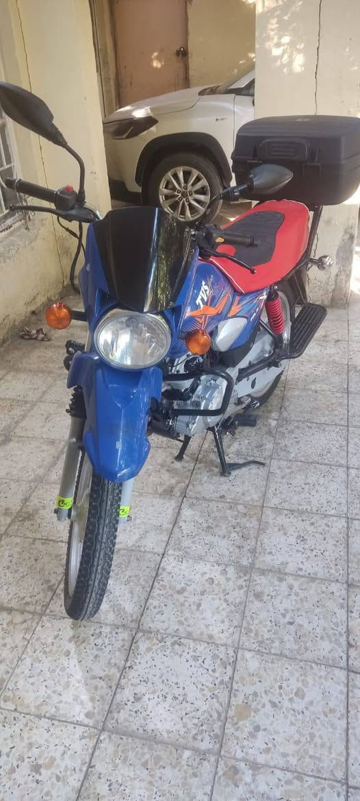 دراجه تي في اس موديل 2020 طالعه بل2021 كفاله مكينه دراجه نظيفه انضف من الصور  السعر 1.500 الشراي يتصل 
***********
