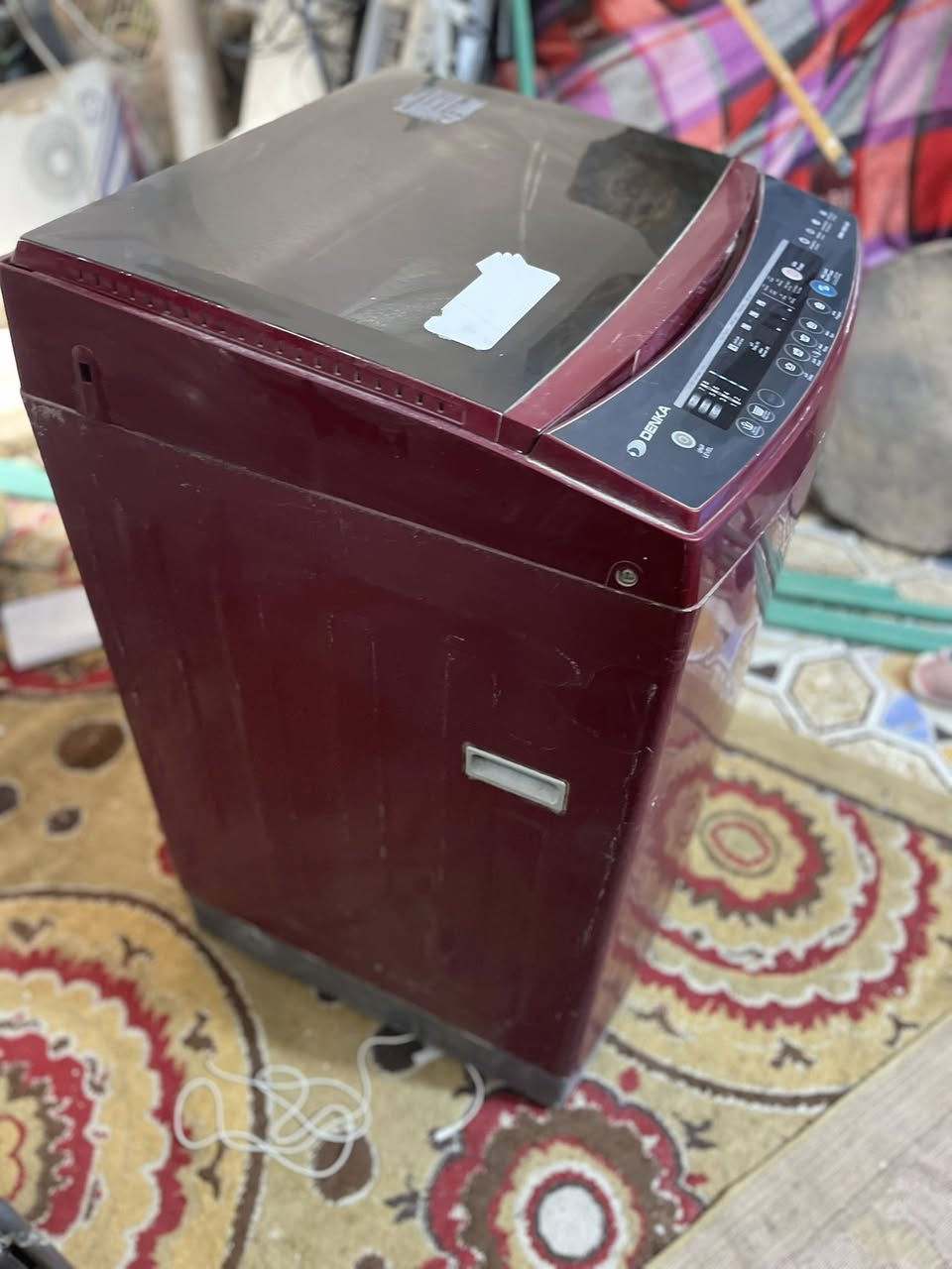 سلام عليكم غسالة أو تماتيك للبيع نضيفة شغالة كل نقص مابيها افحص وآخذها السعر 150وبيها مجال رقم***********
