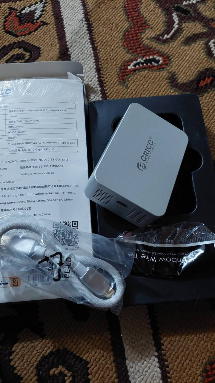 بطاقة شبكة REA Orico المحمولة 10 جيجابت
MIC 4 USB 3 Thunderbolt متوافقة مع صمت تبديد الحرارة 2.5G
1G NIC
... الي يخدمه يدفع بيه سعر...


**إذا كنت صاحب هذا الإعلان وتريد حذفه لأي سبب، رجاءا أرسل رسالة إلى الدعم الفني**