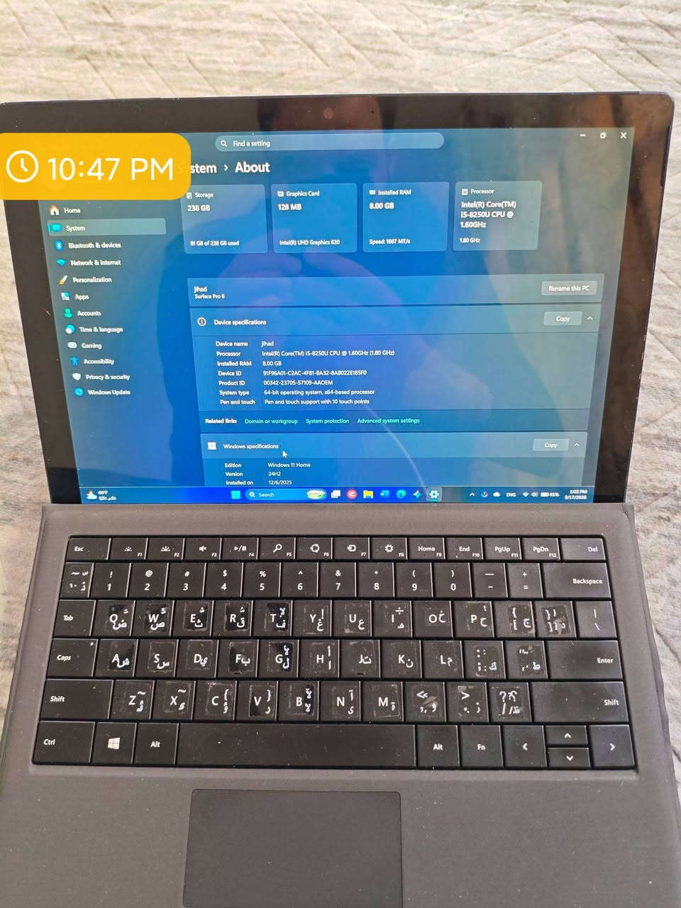 السلام عليكم
سيرفس برو 6  رام 8   256    i5 جيل 8 بطارية حيل زينة اضمن ساعتين وهي تشغل اكثر للعلم  نظيفة وواضح نظافتها بالصور 

السعر 350 سعر نهائي


**إذا كنت صاحب هذا الإعلان وتريد حذفه لأي سبب، رجاءا أرسل رسالة إلى الدعم الفني**