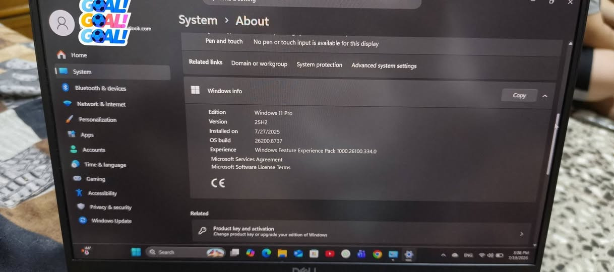 للبيع:
لابتوب  Dell Latitude 7400  (جيل الثامن) للبيع 

المعالج core I7 8665U (الجيل الثامن)
الرام  (ddr4)  حجم 16GB    قابل للتطوير
الهارد (Ssd)   حجم 512 ssd m.2  من اسرع انواع الهاردات
كرت الشاشه  (Intel uhd 620)  حجم8 GB
الشاشه حجم 14.1 انج ضد التوهج  والانعكاس و بدقة 1080×1920 تفتح 180 درجة
نظافة تصل الى 98% 
بصمة اصبع لفتح الابتوب للحماية+بصمة وجه للحماية
باتري ليثيوم 6 خلايا شحن سريع 90W واط وشاحنته الاصليه 
  كيبورد ضوئي ليزري وبيهه منفذ تايب سي ورام وسيم كرت وكامره دقة 1080 الحاسبه مستخدمه شي قليل شخط واحد ‏ مابيه
بطارية 5 ساعات او اكثر وحسب الاستخدام 
 بطارية قوية 🔋
وزن الابتوب خفيف ومناسب للتنقل 1.35 kg
  ‏+
  ‏هدية 🎁
(+ماوس+شاحنة اصلية 90W شحن سريع)
+++
هدية مع الابتوب 
 +العاب مثل مموضح بلصور فيفا وبيس و gta 5 عربيه
  ‏+
برامج

Microsoft office 2025
AUTOCAD 2024
PHOTOSHOP 2024
وافق ادمن ❤️ ❤️ 

السعر 400 الف وبي مجال بسيط

رقمي للتواصل ***********
