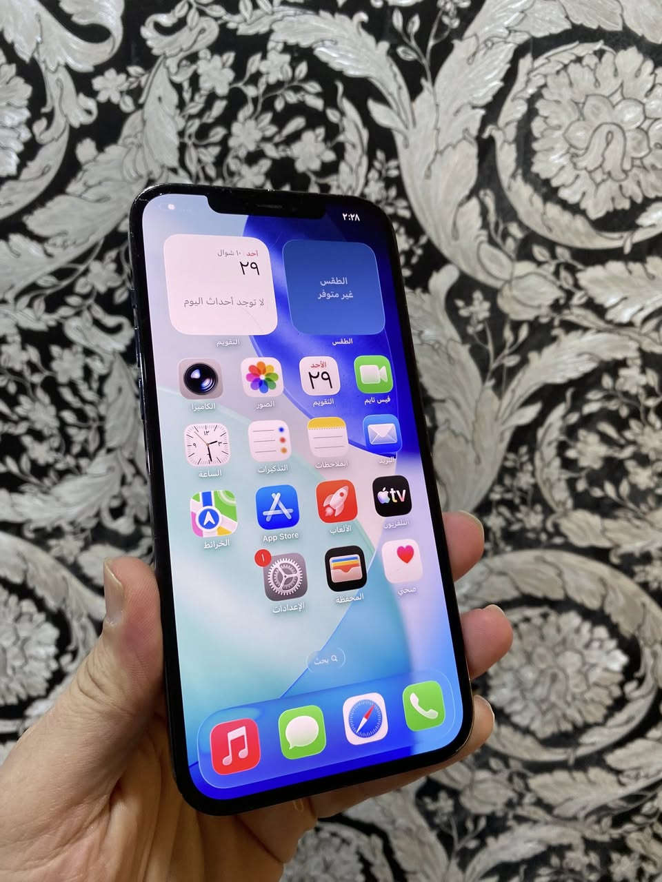 ‏ ‏iPhone 12 Pro Max ذاكرة 256 بطارية 78 نموذج الجهاز ويا بطارية اصلية ما مفتوحة وكالة السعر 375 سعر نهائي اتصال *********** خاص مغلق
