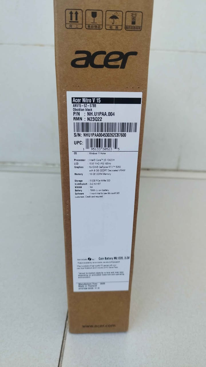 ئێستا دوبارە بەردەستە 👌

لاپتۆپی گەمینگ و هەندەسی بە باشترین توانا و گونجاوترین نرخ🦾
 
 هەر ئێستا داوا بکە ژمارەیەکی زۆر کەم بەردەستە

لاپتۆپەکە نوێیە لۆک بە تەواوی ،لە ناو پاکەت هەڵنەپچڕاوە 😎

* Display: 15.6" Full HD (1920 x 1080) IPS, 165Hz 

 * CPU: Intel Core i5-13420H (13th Gen, up to 4.6GHz, 8-Core)

 * GPU: NVIDIA GeForce RTX 5050 (8GB GDDR7 VRAM)

 * RAM: 16GB RAM

 * Storage: 512GB PCIe Gen 4 SSD

 * Operating System: Windows 11 Home
 * Connectivity: Wi-Fi 6, Gigabit Ethernet, and Thunderbolt 4 port
 * Color: Obsidian Black

نرخ : 1270000 و تۆزێک مەجال

گەیاندن بەردەستە بۆ هەموو عراق
 
WhatsApp : *********** أربيل, العراق
