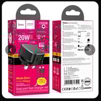 شاحن هوكو 20W • شحن سريع PD • منفذين USB Type-C