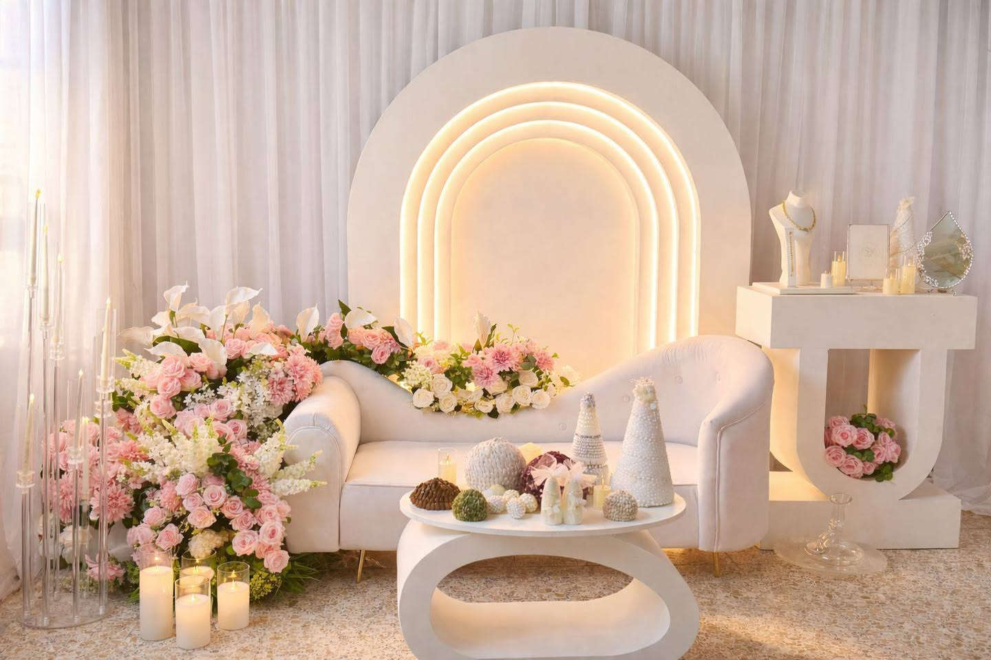 ‏✨ لأن يومك يستحق الأفضل ✨
‏نقدم لك كوشات بتصاميم مميزة
‏تخلي ذكرياتك أجمل 🌸💍
‏📞 للحجز: ***********
