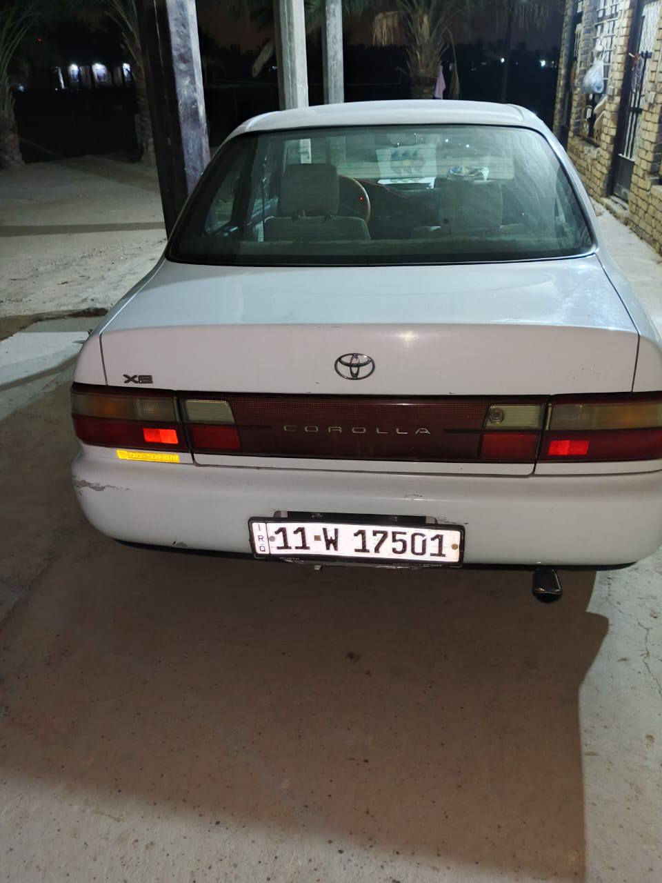 كورلا للبيع موديل 94 رقم بغداد هزه جديده 2026 شهر الواحد السنوية لل 29 يعني من اتريد اداور السياره تاخد بس السنويه ومستمسكاتك بدون حضور السياره مكفوله من الاصوليات والضربه والتبديل بيها دحچه بالجاملغ الخلفي جهت اليمنه ومعدل على البارد وحتى مامصبوغ مكينه وكير حاويه جدد مكفولات حداديه ١٠٠/٨٠
كهربائيات كلها شغاله تبريد شغال بطاين جدد بيها بس الباور يذب دهن 
السعر 56 قفل
العنوان بابل قضاء الكفل 
***********
