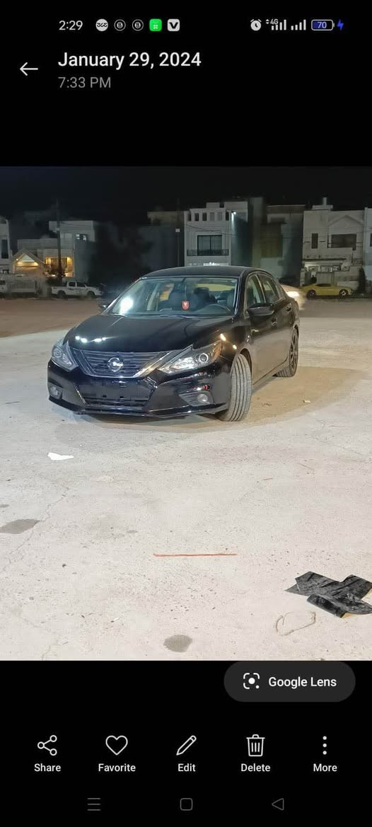 نیسان ئاڵتیما٢٠١۸ فوول مواسەفات  
کوشنی سەکن و سایەق کارەباییە و هیتەرە  
سەماعەکانی بۆسە دەنگی زۆر خۆشە 
شاشە گەورە
144 هەزار کیلۆمەتر رۆشتووە 
سەنەوی نوێیە تا ۲۰۳۰
گیرمەکینە بەشەرت

*********** رانية, السليمانية
