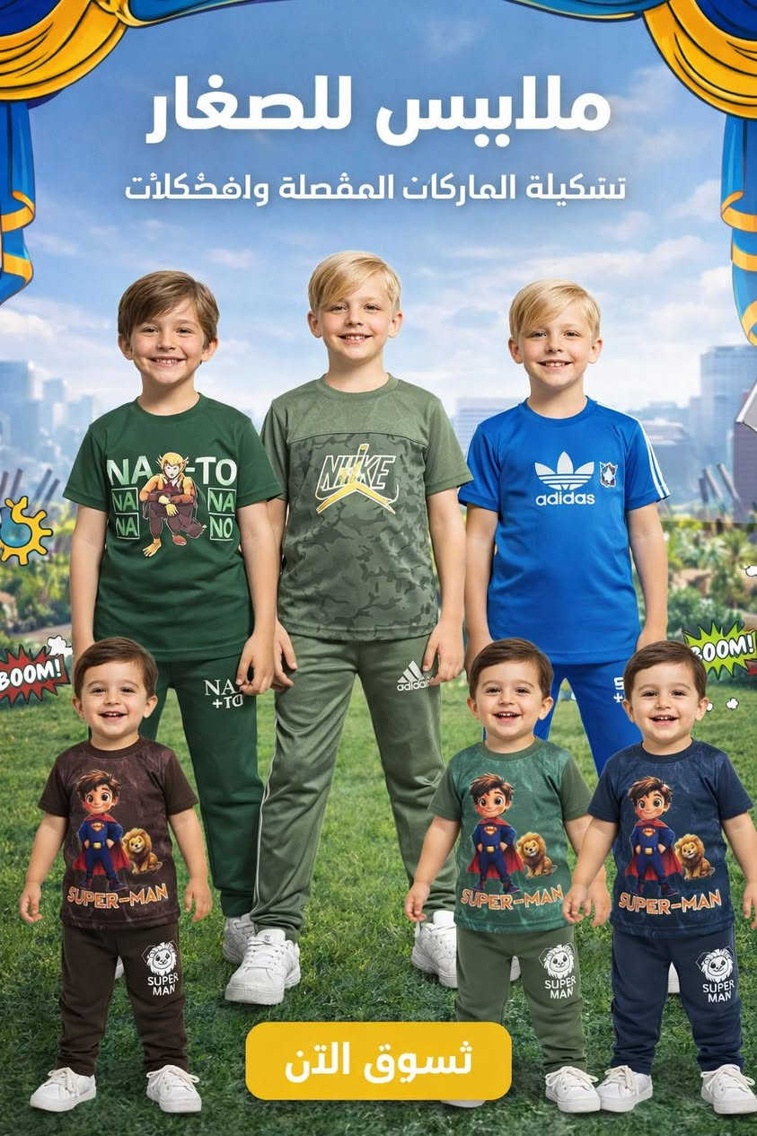 منو يدور ملابس أطفال بالجملة وبجودة تخبل؟ 
 علي البغدادي للألبسة تلقى التشكيلة الراقية والخامات الأنيقة والموديلات اللي تخطف النظر 
أسعار تنافسية، وتوصيل سريع وآمن لباب محلك بكل محافظات العراق بـ 5000 دينار بس! 
جرب التعامل ويانه وشوف الفرق بنفسك 
📍 الشورجة – ساحه زبيده
📞 *********** | ***********
📩 راسلنا هسه على الواتساب أو الصفحة وخلنا نجهز طلبيتك
اتراك صيفي ولادي اكبار واصغار 🔥🔥🧨
من عمر 1الى3 سعر الدرزن 30.000🔥
من عمر 4 الى 12سعر الدزن 40.000🔥🔥🔥
من عمر 12الى 18سعر الدرزن 48.000🔥🔥🧨
القماش/ فالين اصلي
