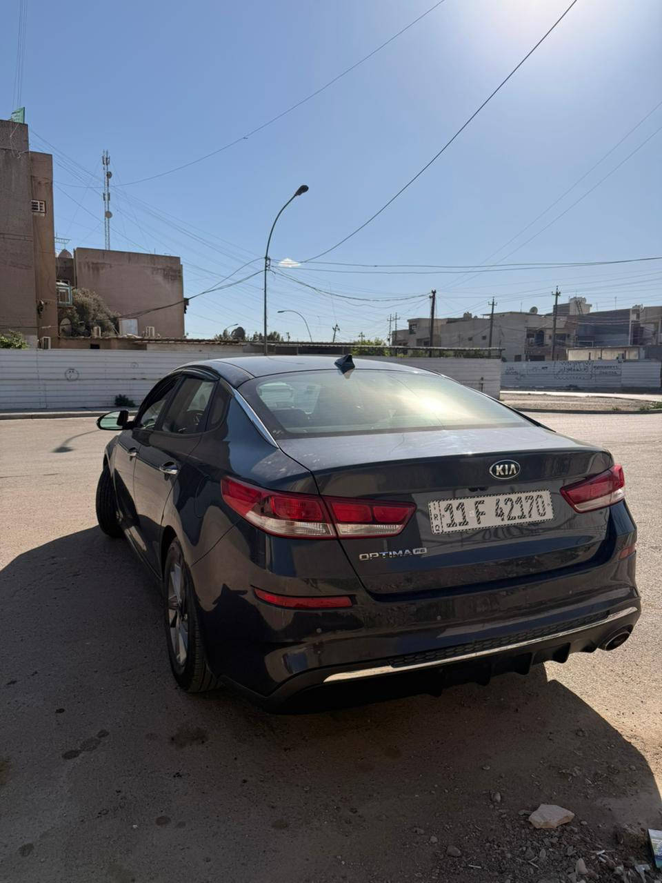 السلام عليكم 
كيا أوبتما 2019
مكينه 2400gdi
لايتات led 
شاشه كبيره 
رادار امامي 
رادار جانبي 
مانع انزلاق 
صدر جديد 
باتري جديد 
صور الحادث موجوده بل منشور 
السعر 132
مكان السياره بغداد السيديه 

0776 023 2032
