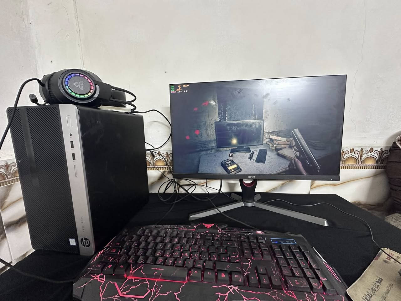 السلام عليكم
PC للبيع مع شاشة
المواصفات:
المعالج: Intel Core i7 الجيل الثامن
كرت الشاشة: GTX 1650 Super 4GB
الرام: 16GB DDR4
التخزين:  الهارد الاول(256ssd   ) هارد ثاني(512hdd   ) 
الشاشة: 75Hz
الأداء: يشغل أغلب الألعاب الحديثة على إعدادات متوسطة إلى عالية بسلاسة.
السعر: (  350) وبيها مجال 
تواصل للجادين فقط. مكاني الديوانية


**إذا كنت صاحب هذا الإعلان وتريد حذفه لأي سبب، رجاءا أرسل رسالة إلى الدعم الفني**