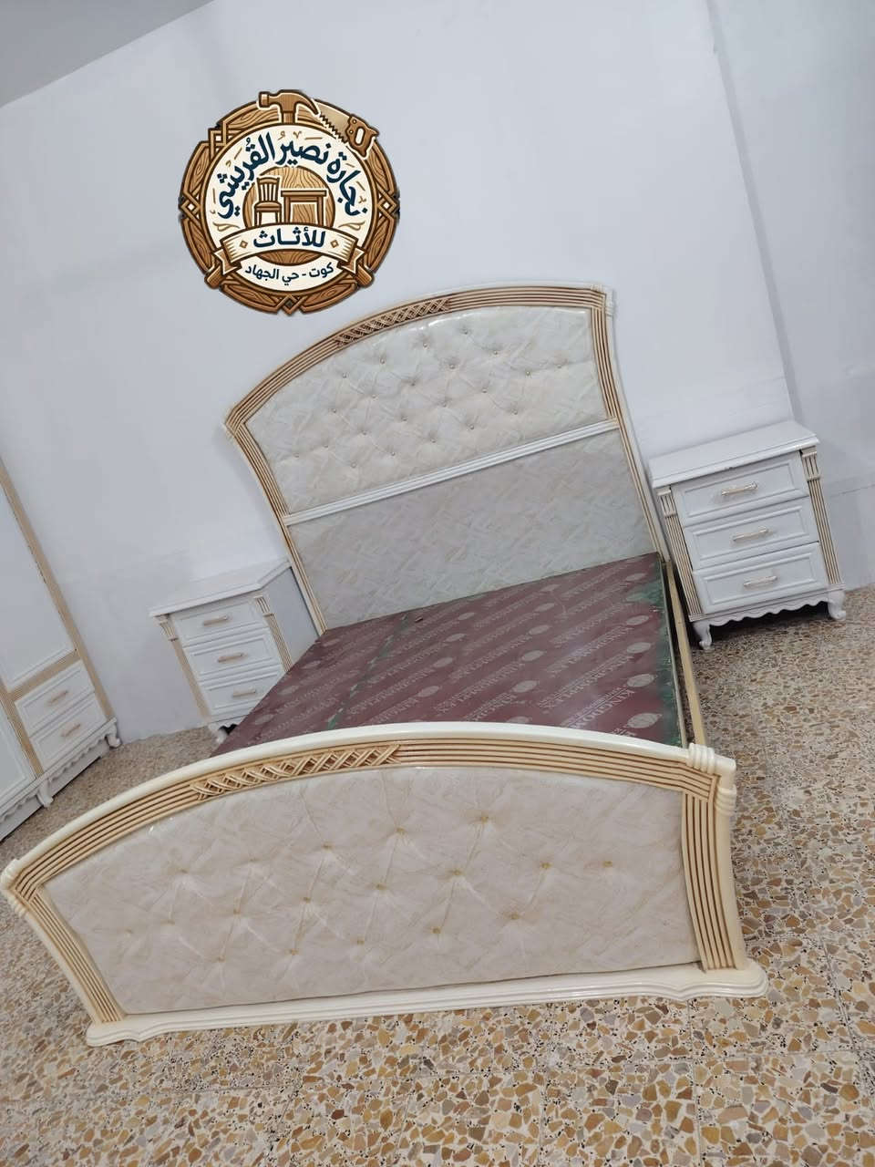 نجارة نصير القريشي للأثاث
 احدث التصاميم 👍
🔴غرفه تزكام درجه اولى شغل عراقي 100%🔨
🔴اصباغ حراريه حسب طلب الزبون 

العنوان. كوت حي الجهاد شارع النجارين معرض نصير القريشي ابو ضياء للإستفسار*********** ☎️
