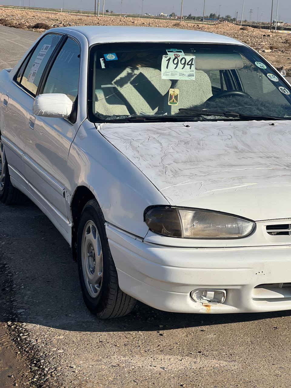 للبيع سياره نضيفه وحلوه احله من الصور موديل 94 تواير جدد مشدودات صدر جديد كير شرط محرك بيه بدايت تبخيرر ///مكان السياره قضاء الدور  المجمع السكني ///هاتف صاحب السياره ***********
