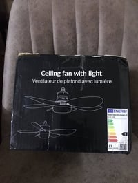 مروحة سقف • ضوء LED • ريموت