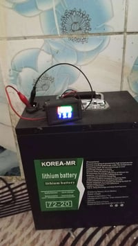 للبيع بطاريه ليثيوم 72 فولت 20 أمبير تشتغل بديل 6 باتري دراجه شحن( سعر...