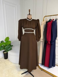 فستان دابل تركي • مقاسات ٣٨-٤٨ • توصيل كل المحافظات