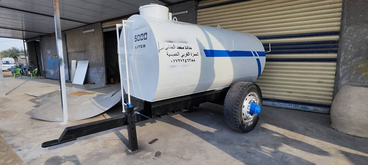 مقطوره تزكام جديد السعه 5000لتر حديد  التانكي مغلون 3ملم الشاصي 8ملم دنكير تريله تاير جوبلس 22.5  للاستفسار واتساب ***********/***********
