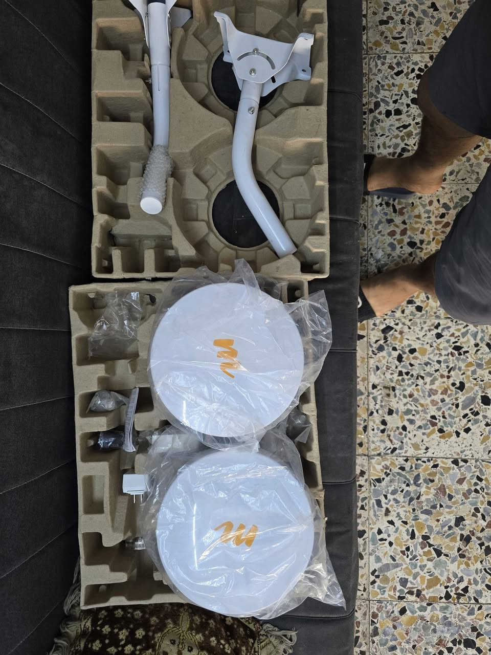 دش 34 ubnt
دشات 30 ubnt مع 912-6G
سكترات 120 ubnt مع روكت XW 
سكترات 90 ubnt مع روكت XW
سكترات 2.4 
بوربيم m5 400
912
912 تردد 6000
روكتات xm
نانو xw
نانو m2
سيسكو 2960 بورتين كيكا
سيسكو 2960 كله كيكا
بور بردج m5
عاكسة مكزما 850 
عاكسه مكزما 1500
دعسوقات بث
اومني ومتل
أرنب مايكروتك
اير فايبر 5u متضرر الكفر
951
انجكترات 1 كيكا مع المحولة

يوجد توصيل كافة المحافظات
***********
***********
